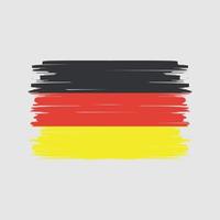 vettore della spazzola della bandiera della germania. bandiera nazionale