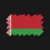 pennellate di bandiera della bielorussia. bandiera nazionale vettore