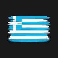 vettore della spazzola della bandiera della grecia. bandiera nazionale