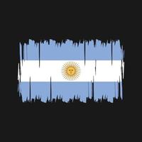 vettore di bandiera argentina. bandiera nazionale