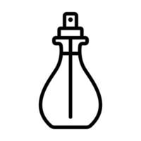 bottiglia di spray con illustrazione del contorno vettoriale dell'icona del liquido