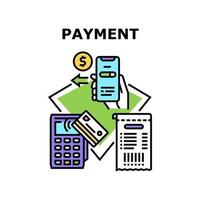 illustrazione a colori del concetto di vettore del servizio di pagamento