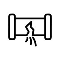 vettore icona inquinamento. illustrazione del simbolo del contorno isolato