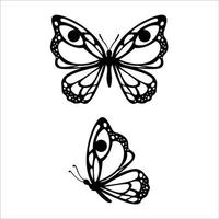 illustrazione vettoriale della siluetta della farfalla. bellissimo segno e simbolo di insetto.