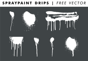 Spraypaint gocciola vettoriali gratis