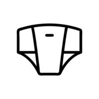 vettore icona pannolini per bambini. illustrazione del simbolo del contorno isolato