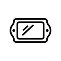 vettore icona tablet. illustrazione del simbolo del contorno isolato