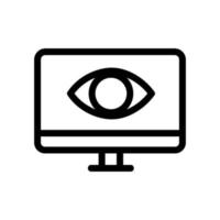 vettore icona attacco informatico. illustrazione del simbolo del contorno isolato
