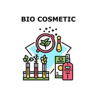 illustrazione a colori del concetto di vettore cosmetico bio