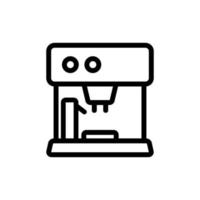 illustrazione del profilo vettoriale dell'icona del dispositivo della macchina da caffè