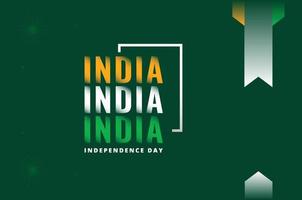 sfondo di design del giorno dell'indipendenza dell'india per il momento di saluto vettore