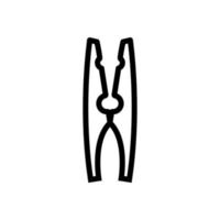 vettore icona spilla da bucato. illustrazione del simbolo del contorno isolato