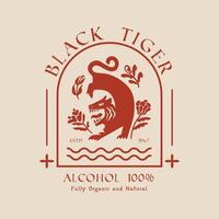 logo della birra della tigre per la medicina vettore