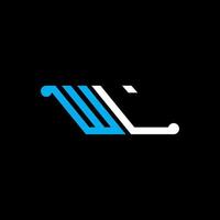 wl lettera logo design creativo con grafica vettoriale