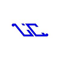 lc lettera logo design creativo con grafica vettoriale