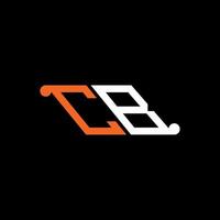 cb lettera logo design creativo con grafica vettoriale