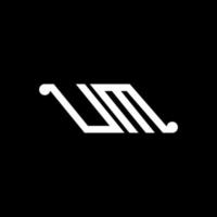 um lettera logo design creativo con grafica vettoriale