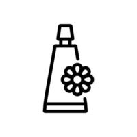 Illustrazione del profilo del vettore dell'icona del tubo della crema di camomilla