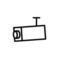 vettore icona telecamera a circuito chiuso. illustrazione del simbolo del contorno isolato