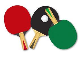 Racchette gratis per il vettore di ping-pong