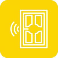 illustrazione del design dell'icona vettoriale smartdoor