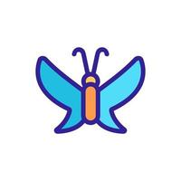 vettore icona farfalla. illustrazione del simbolo del contorno isolato