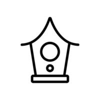 vettore icona casa degli uccelli. illustrazione del simbolo del contorno isolato