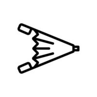 vettore icona aria pelliccia fabbro. illustrazione del simbolo del contorno isolato
