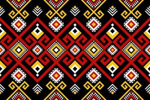 modello senza cuciture etnico geometrico tradizionale. stile artistico tribale azteco. design per sfondo, illustrazione, tessuto, batik, abbigliamento, confezionamento, carta da parati, moquette, ricamo vettore