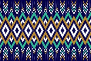 modello etnico senza cuciture ikat chevron. stile tribale tradizionale. design per sfondo, illustrazione, trama, tessuto, batik, abbigliamento, confezionamento, carta da parati, moquette, ricamo vettore