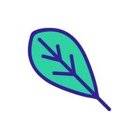 foglia di rucola pianta organica icona vettore contorno illustrazione