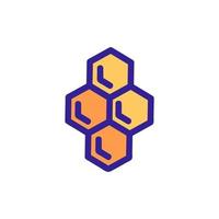 il miele è un vettore di icone di miele. illustrazione del simbolo del contorno isolato