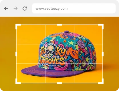 Hat cropped in a browser